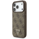 Kryt Guess 4G STRAP TRIANGLE pro iPhone 17 Pro - hnědý