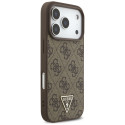 Kryt Guess 4G STRAP TRIANGLE pro iPhone 17 Pro - hnědý