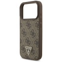 Kryt Guess 4G STRAP TRIANGLE pro iPhone 17 Pro - hnědý