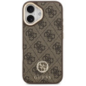 Kryt Guess 4G STRASS LOGO pro iPhone 17 - hnědá