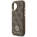Kryt Guess 4G STRASS LOGO pro iPhone 17 - hnědá