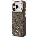 Kryt Guess 4G Strass Logo pro iPhone 17 Pro - hnědý