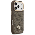 Kryt Guess 4G Strass Logo pro iPhone 17 Pro - hnědý