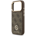 Kryt Guess 4G Strass Logo pro iPhone 17 Pro - hnědý