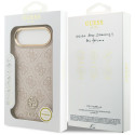 Kryt Guess 4G Strass Logo MagSafe pro iPhone Air - pink