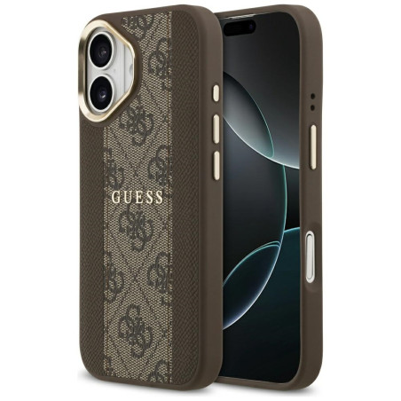 Kryt Guess 4G STRIPE pro iPhone 17 - brown