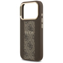 Kryt Guess 4G STRIPE MagSafe pro iPhone 17 Pro - hnědý
