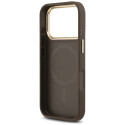 Kryt Guess 4G STRIPE MagSafe pro iPhone 17 Pro - hnědý