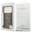 Kryt Guess 4G STRIPE MagSafe pro iPhone 17 Pro - hnědý