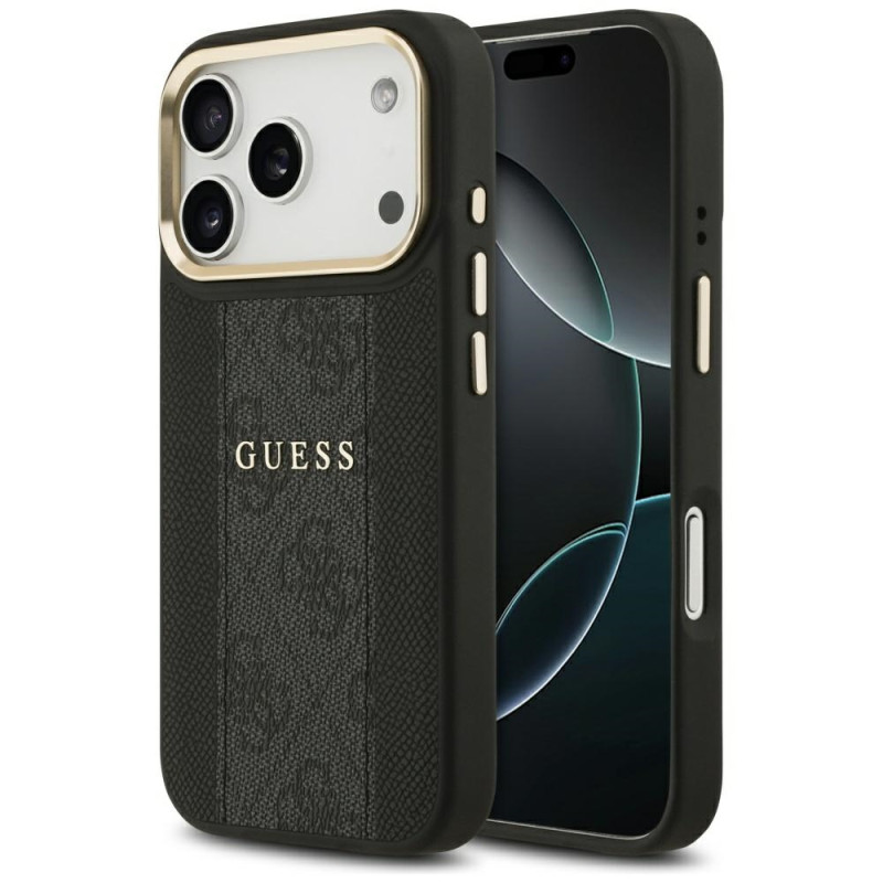 Kryt Guess 4G STRIPE pro iPhone 17 Pro - black