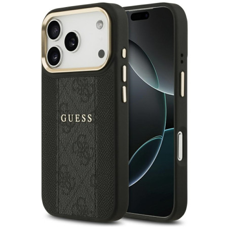 Kryt Guess 4G STRIPE pro iPhone 17 Pro - black