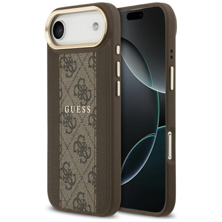 Kryt Guess 4G Stripe MagSafe pro iPhone Air - hnědý
