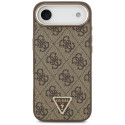 Kryt Guess 4G Triangle Logo MagSafe pro iPhone Air - hnědá/zlatá