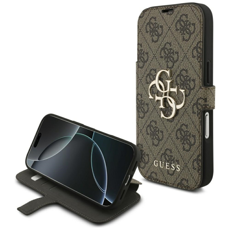 Kryt Guess 4G Metal Logo pro iPhone 17 Pro - hnědý