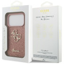Kryt Guess Fixed Glitter Big 4G pro iPhone 17 Pro - růžová