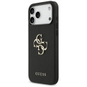 Kryt Guess Grained Big 4G & Classic Logo pro iPhone 17 Pro Max - čern