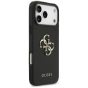 Kryt Guess Grained Big 4G & Classic Logo pro iPhone 17 Pro Max - čern