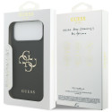 Kryt Guess Grained Big 4G & Classic Logo pro iPhone 17 Pro Max - čern
