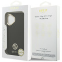 Kryt Guess Grained Strass MagSafe pro iPhone 17 - černý