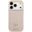 Kryt Guess Grained Strass Logo iPhone 17 Pro - růžová