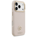 Kryt Guess Grained Strass Logo iPhone 17 Pro - růžová