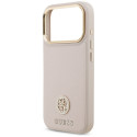 Kryt Guess Grained Strass Logo iPhone 17 Pro - růžová