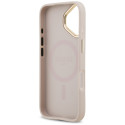 Kryt Guess Grained Strass Logo iPhone 17 - růžový