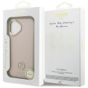 Kryt Guess Grained Strass Logo iPhone 17 - růžový