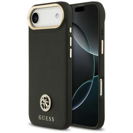 Kryt Guess Grained Strass MagSafe iPhone Air - černý