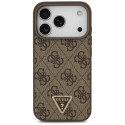 Kryt Guess 4G Triangle Strass MagSafe iPhone 17 Pro - hnědý