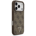 Kryt Guess 4G Triangle Strass MagSafe iPhone 17 Pro - hnědý