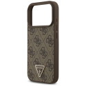 Kryt Guess 4G Triangle Strass MagSafe iPhone 17 Pro - hnědý