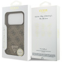 Kryt Guess 4G Triangle Strass MagSafe iPhone 17 Pro - hnědý