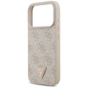 Kryt Guess 4G TRIANGLE STRASS pro iPhone 17 Pro - růžová