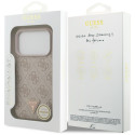 Kryt Guess 4G TRIANGLE STRASS pro iPhone 17 Pro - růžová