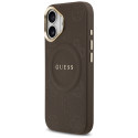 Kryt Guess Peony Hot Stamp MagSafe iPhone 17 - hnědá