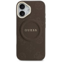 Kryt Guess Peony Hot Stamp MagSafe iPhone 17 - hnědá