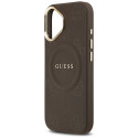 Kryt Guess Peony Hot Stamp MagSafe iPhone 17 - hnědá