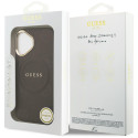 Kryt Guess Peony Hot Stamp MagSafe iPhone 17 - hnědá