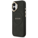 Kryt Guess PEONY Hot Stamp MagSafe iPhone 17 černý