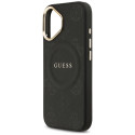 Kryt Guess PEONY Hot Stamp MagSafe iPhone 17 černý