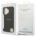 Kryt Guess PEONY Hot Stamp MagSafe iPhone 17 černý