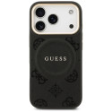 Kryt Guess Peony Hot Stamp MagSafe iPhone 17 Pro černý
