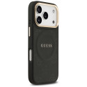Kryt Guess Peony Hot Stamp MagSafe iPhone 17 Pro černý