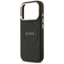 Kryt Guess Peony Hot Stamp MagSafe iPhone 17 Pro černý