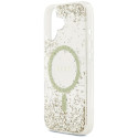 Kryt Guess RESIN Bottom Glitter MagSafe iPhone 17 - zlatá