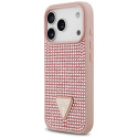 Kryt Guess Rhinestone Triangle iPhone 17 Pro - pink