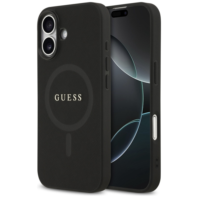 Kryt Guess Saffiano Classic Logo pro iPhone 17 - černý