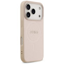 Kryt Guess SAFFIANO CLASSIC MagSafe iPhone 17 Pro - růžová