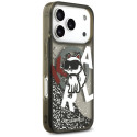 Kryt Karl Lagerfeld CHOUPETTE Liquid Glitter Logo pro iPhone 17 Pro -